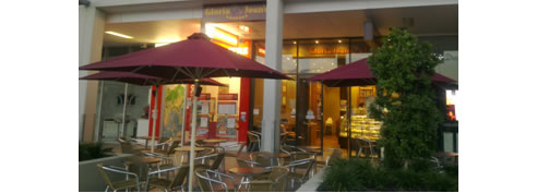 cafe umbrellas