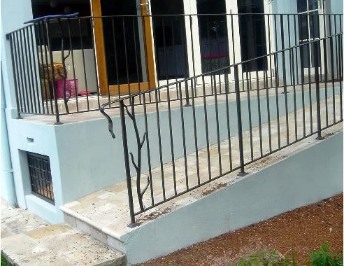 wrought iron balustrading
