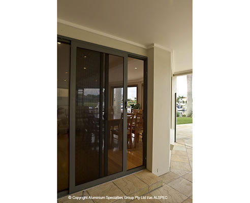 sliding security screen door