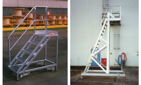platform ladders with wheels