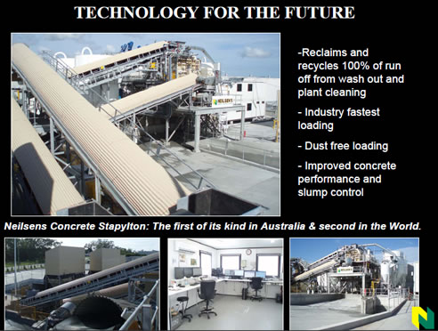 concrete plant recycles water