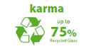 karma 75% recycled glass