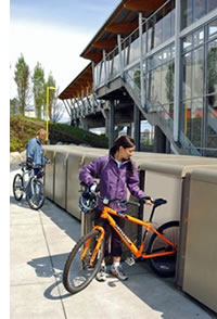 enclosed bike racks