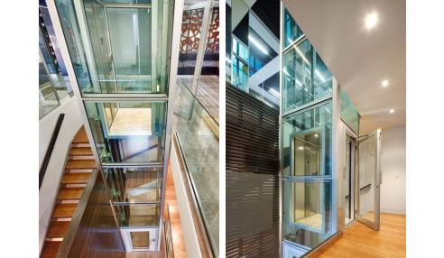 glass tower lift