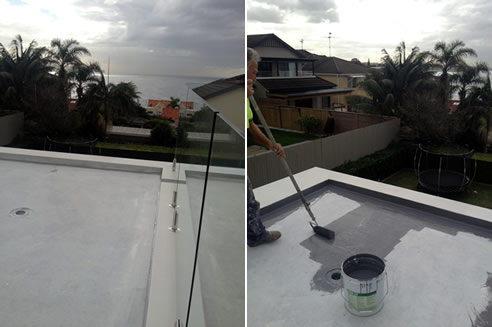 2 part epoxy membrane waterproof coating system