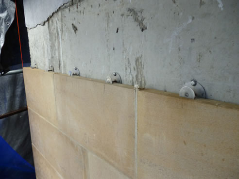 mechanical sandstone panel fixing