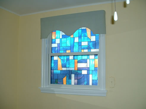 stained glass look window film