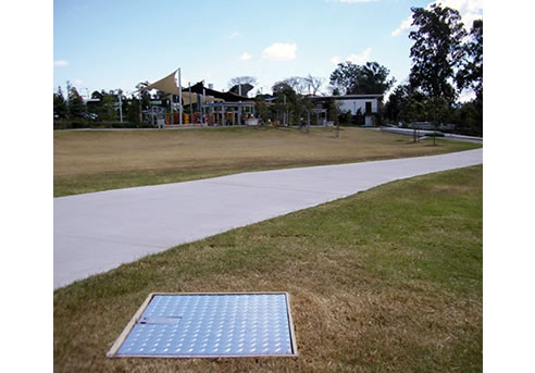 secure cable pit in park