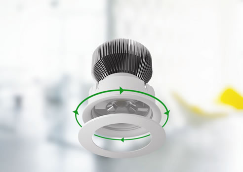 d900+ downlight unit trimless can be installed without fascia