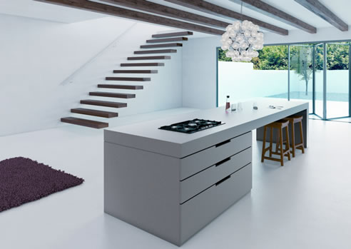 caesarstone sleek concrete benchtop