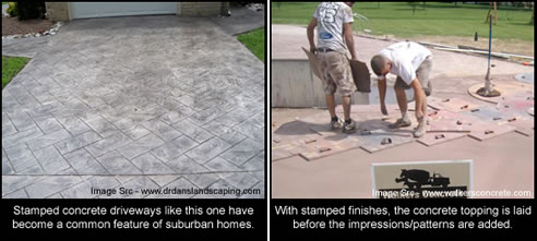 concrete stamped driveway