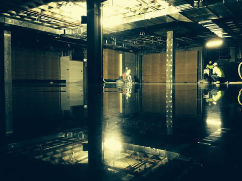 mechanically polished concret floor