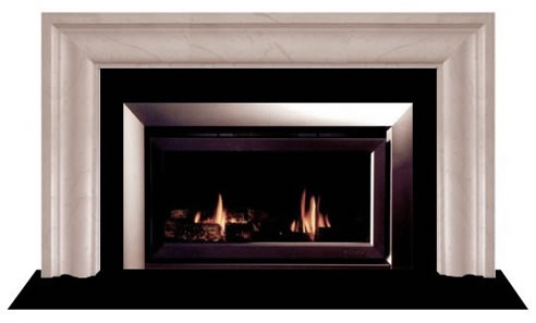 limestone fireplace surround