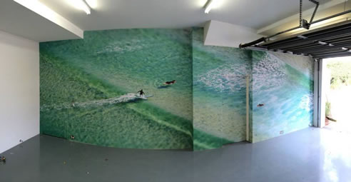 garage wall print