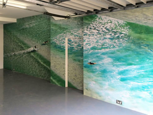 surf print wall