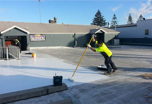 applying protective coatings to car park