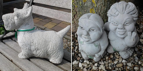 concrete garden statues