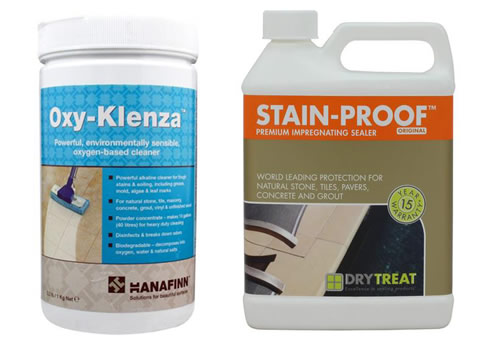oxy-klenza cleaner and stain-proof sealer