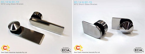 stainless steel 316 glass brackets