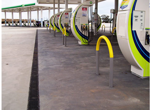 drainage petrol station