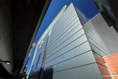 aluminium composite facade cladding