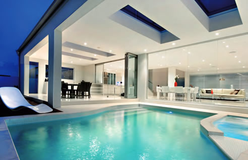 beadcrete surfaced swimming pool