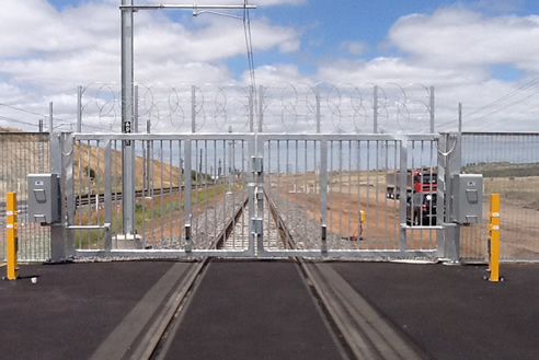 security gate rail yard