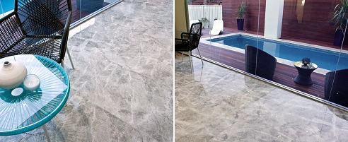 grigio stone look porcelain tile