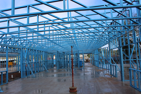 cold-formed steel house frame