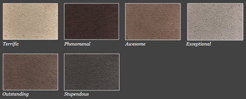 colossal solution dyed nylon carpet colours