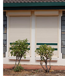 motorised window roller shutters