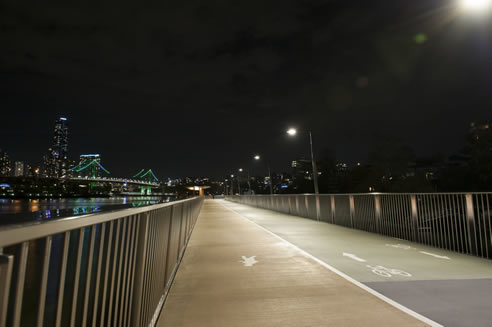 new farm riverwalk lighting