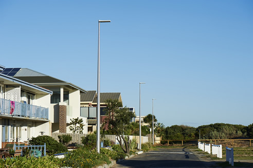 led street lights marine-grade aluminium poles