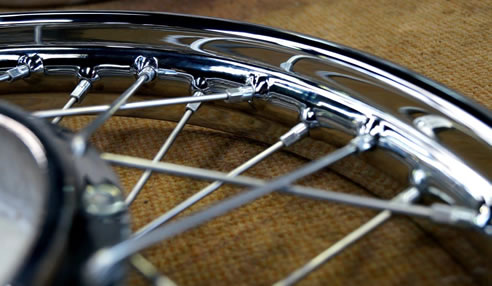 chrome wheel spokes
