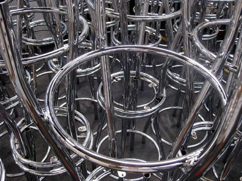 chrome stools