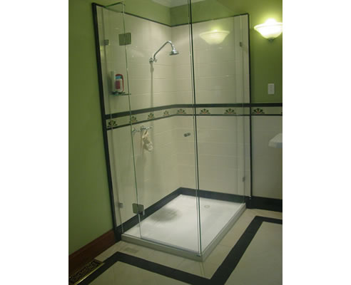 shower art deco tiles