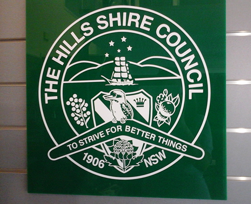 hills shire council signage