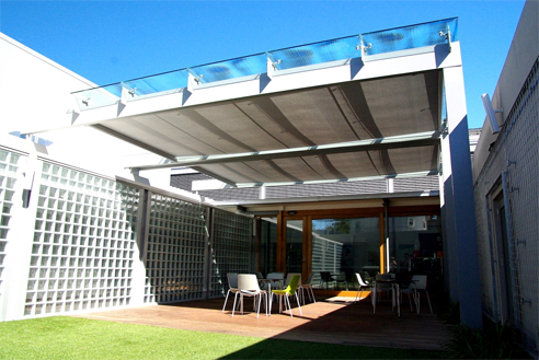 horizontal awning