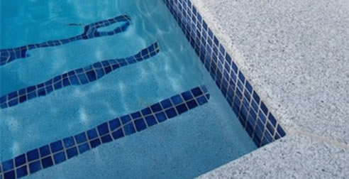 flamed granite pool coping