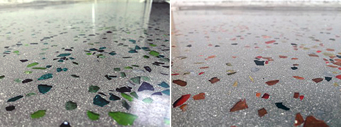 coloured gladd polished concrete