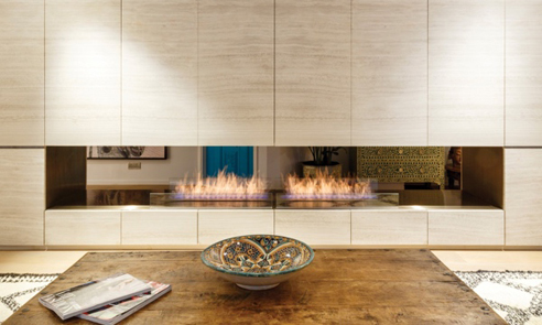 Open fireplaces with EcoSmart Fire