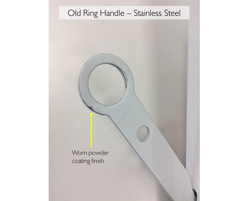 damage to ring handle finish