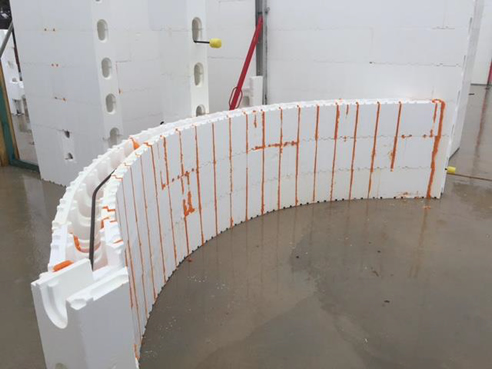 Curved Walls with Insulated Concrete Forms | Insulbrick ICF