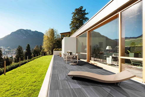 Hampton porcelain tile for alfresco area