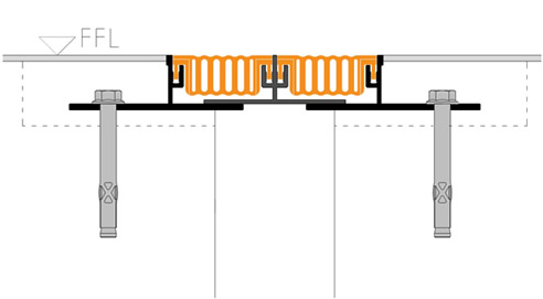 low profile floor expansion joint