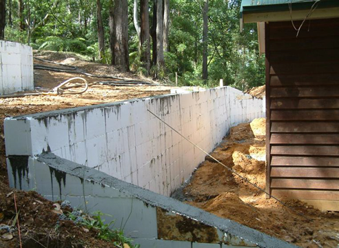 ICF Retaining Wall