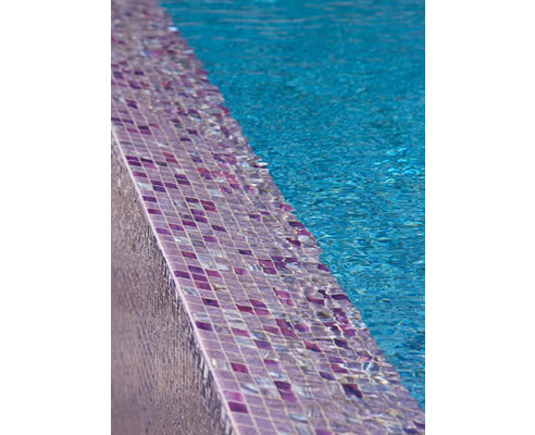 purple mosaic pool tiles