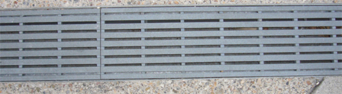 heel-guard non-slip grate