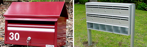 Retirement village letterboxes from SecuraMail