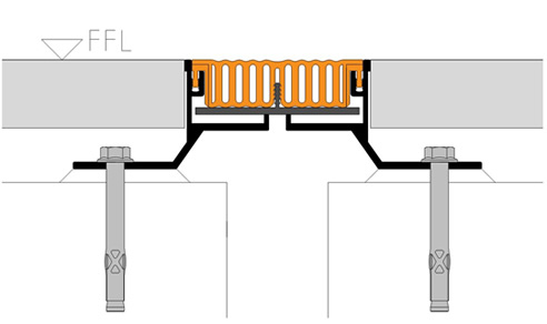 Morpho floor expansion joint